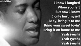 Sam Cooke  Bring It On Home to Me  with lyrics [upl. by Odarnoc]