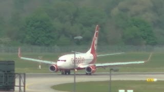 Air Berlin Boeing 737 Flight AB8779 from Brindisi to Munich 7 München DABLD [upl. by Cutlip]