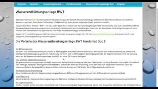 Wasserenthärtungsanlage BWT [upl. by Loresz]