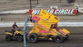 ASCS NationalASCS Sooner region sprint cars full race at 81 Speedway 072024 [upl. by Heise]