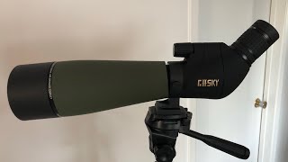 Gosky 20X60X80 spotting scope 2019 model preview and testing in the next video 👍 [upl. by Abehs]