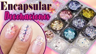 Clase 11 Cómo encapsular decoraciones en esmalte semipermanentefunnailstatyz💅 [upl. by Veleda]