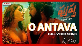 Oo Antava Mawa Video Song With Lyrics  Pushpa Movie Telugu Songs  Allu Arjun Samantha  DSP [upl. by Atiuqrahc]