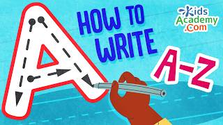 How to Write Uppercase and Lowercase ABC Kids Academy [upl. by Sowell145]