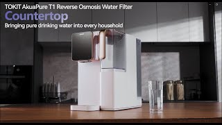 TOKIT AkuaPure T1 RO System Countertop Water Filter [upl. by Ahsitram3]