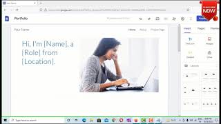 How To Create Digital Portfolio using Site Google [upl. by Ahsienak482]