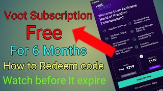 How to purchase free Voot Subscription 2022 l Voot app membership l Voot subscription 2022 [upl. by Ellebana]