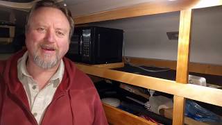 Shuttle Bus RV Conversion Part 93 Adding A Microwave [upl. by Tracie31]