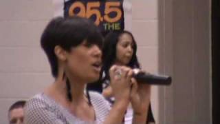 Crystal Renee singing National Anthem  The 6th Annual Celebrity Wheelchair Basketball Jam [upl. by Margetts]