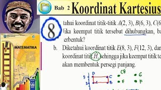 koordinat kartesius matematika kelas 8 BSE kurikulum 2013 revisi 2017 lat 22 no 8 menghubngk [upl. by Ajaj]