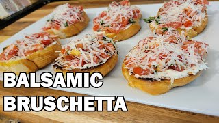 Super Simple Balsamic Bruschetta  In Less Than 3 Minutes [upl. by Bobette379]