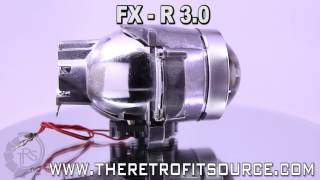 TRS Products Bixenon Projector Comparison FXR 30 Mini D2S Mini H1 60 Matchbox TL EvoXR [upl. by Ahsilrac380]