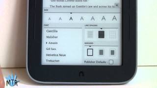 Nook Simple Touch with GlowLight Review [upl. by Nataniel]