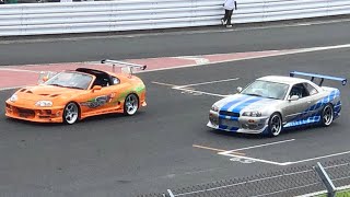 Nissan skyline Gtr R34 vs Toyota supra Mk4  Drag Race ｜Carsplot｜ [upl. by Tarrant]