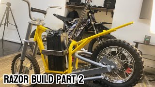 Worlds most Expensive razor mx650 Surron build  Battery Install  Part 2 [upl. by Edward459]