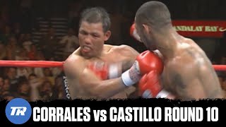 Diego Corrales vs Jose Luis Castillo  Round 10  GREATEST ROUND IN BOXING HISTORY  ON THIS DAY [upl. by Aidnyl]