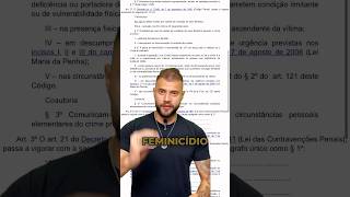 Atualização código penal Feminicídio  soldadopmpr gmpalhoça feminicidiocp [upl. by Eiser]