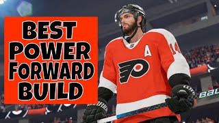 The Best Power Forward Build in NHL 22 EASHL World of Chel [upl. by Toiboid]