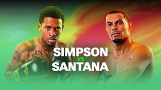 LORENZO SIMPSON VS RAIKO SANTANA  OVERTIME BOXING 8 FIGHT NIGHT LIVESTREAM [upl. by Alliuqa826]