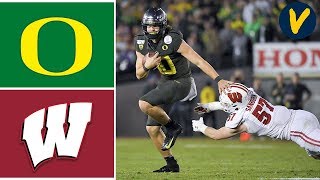 6 Oregon vs 8 Wisconsin Highlights  2020 Rose Bowl Highlights  College Football [upl. by Yttam]