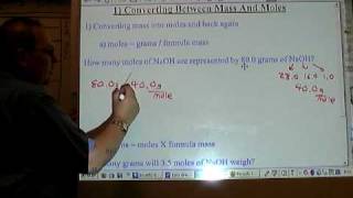 Chemistry Tutorial 504a Converting Mass To Moles [upl. by Attesor516]