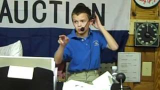 Talented Kid auctioneer Bradley Thompson doing his thing [upl. by Anilram]