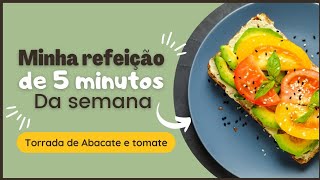 Receita Incrível Torrada de Abacate para um café da manhã ou lanche saudável  Toast Avocado [upl. by Nirhtak556]