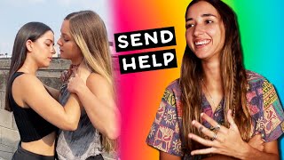 Reacting to REALLY GOOD Lesbian Thirst Traps on Tik Tok 🏳️‍🌈 [upl. by Richers]