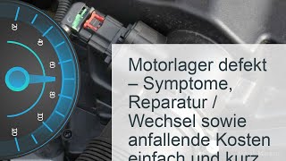 Motorlager  Motorhalter defekt  Kosten ► Symptome ► Reparatur [upl. by Leela]