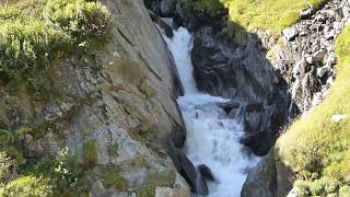 Wasserfall Philosophische Bildwanderung Franz Senn Hütte Neustift in Tirol Stubaital Österrei [upl. by Aenahs]