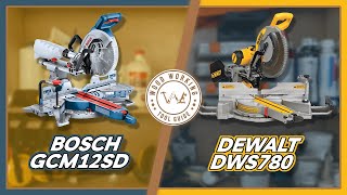 Bosch GCM12SD vs DeWalt DWS780 The Ultimate Miter Saw Showdown 🔥 [upl. by Mccowyn935]