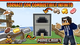 Fornace con combustibile infinito su Minecraft  No Carbone  Cottura infinita [upl. by Crawley]