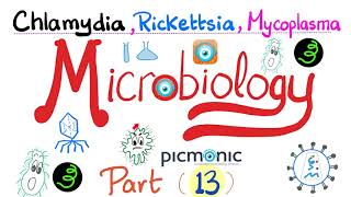 Microbiology  Picmonic  Chlamydia Rickettsia and Mycoplasma Atypical bacteria  Part 13 [upl. by Sada]