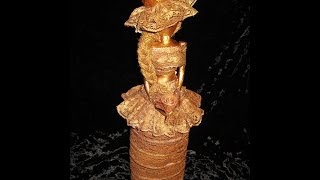 Бронзовая леди Кукла своими руками Папьемаше \ Papiermache doll \ How to make doll [upl. by Mcguire]