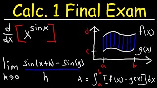 Calculus 1 Final Exam Review [upl. by Ayal]