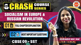 Socialism in Europe And the Russian Revolution class 9  Most Important Questions  Class 9 SST [upl. by Arba]