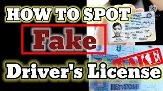 HOW TO SPOT FAKE DRIVERS LICENSE 2022 UPDATE  Carluto Tv [upl. by Yrram]