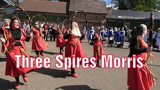 Three Spires Morris dance quotGrenosidequot at St Georges Day of Dance at Walsall Arboretum [upl. by Akeim]