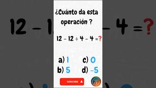 ⏲️Resuelve en Menos de 1 Minuto 🕰️ matematicas maths [upl. by Ecnerol]