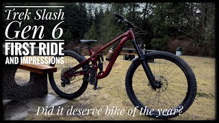 Trek Slash Gen 6 First Ride and Impressions Slash 9 GX AXS TType Gen 6 [upl. by Holtz]