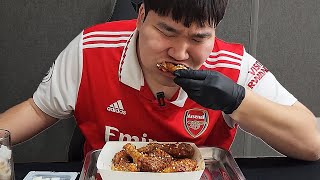 12시간 굶고 BBQ 신메뉴 맵소디 직접 주문해서 먹방  Chicken Mukbang [upl. by Hugo]