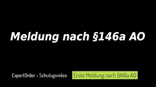 ExpertOrder Datenübermittlung nach §146a AO an das Finanzamt – So gehts [upl. by Nilorac620]