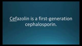 How to pronounce cefazolin Ancef Memorizing Pharmacology Flashcard [upl. by Nekcarb258]