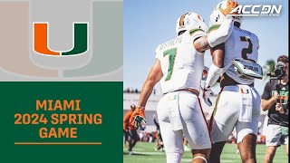 2024 Miami Hurricanes Spring Football Game [upl. by Yenittirb]