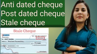 Anti dated chequePost dated chequeStale cheque by Binita [upl. by Prakash377]