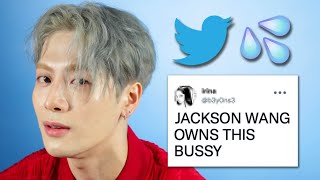 Jackson Wang Reads Thirst Tweets [upl. by Llerrad]