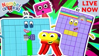 🔴 Numberblocks  ALL NEW SEASON 7 FULL EPISODES  New Times Tables amp Adventures  Educational Fun [upl. by Allx612]