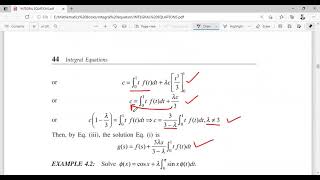 Fredholm Integral Equations with separable Kernel [upl. by Suiratnod]