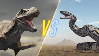 Titanoboa VS TRex [upl. by Yatnoj]