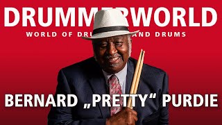 Bernard quotPrettyquot Purdie Swing  Shuffle Instruction bernardpurdie drummerworld [upl. by Ailegnave693]